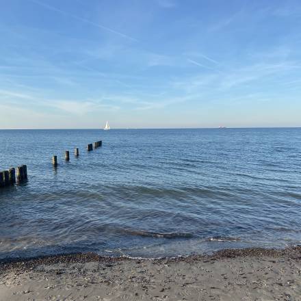 Blick auf die Ostsee bei schönem Wetter