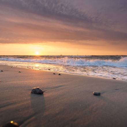 Sonnenuntergang in Warnemünde